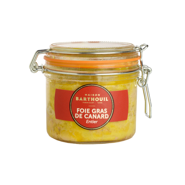 Whole duck foie gras (180g) in a jar