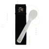 Mother-of-pearl spoon and case