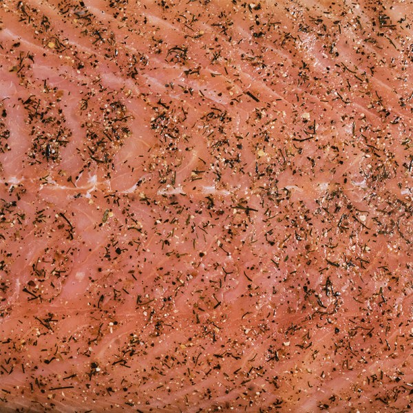 Filet de saumon mariné