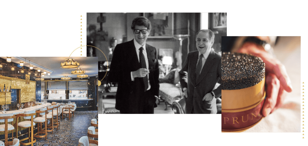 Prunier Caviar français Pierre Bergé Yves Saint-Laurent