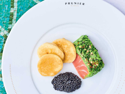 Recette Saumon à la parisienne au caviar Prunier Saint-James par Yannick Alléno