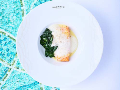 Recette de Truite à la nage et aux épinards à la Viroflay du Chef Yannick Alléno