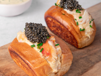 Recette de Crab rolls au caviar Prunier